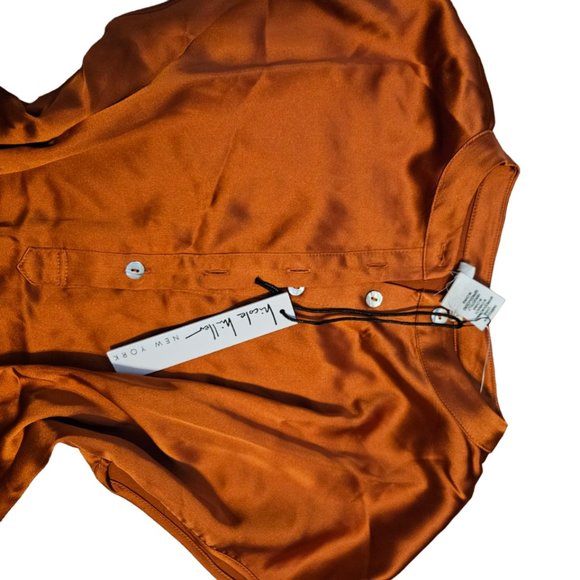 Nicole Miller women's blouse in copper color - Picture 2 of 4